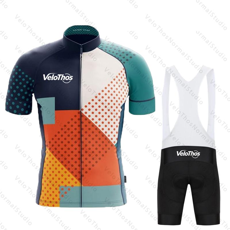 Mountain Biking Uniform - VeloThos Short sleeve Cycling Set Jersey