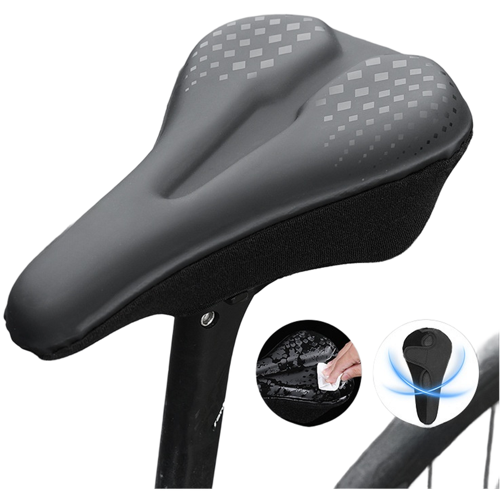 Mountain Biking Accessories - Silicone Bike Seat Cover Shockproof Waterproof