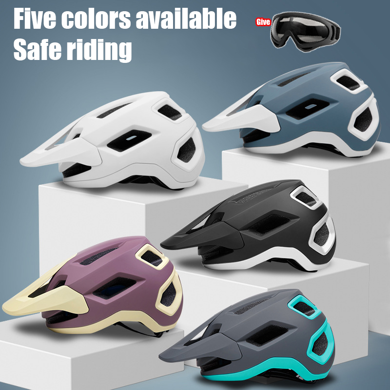 Mountain Biking Uniform - 2pcs Bike Riding Helmet Glasses Suit