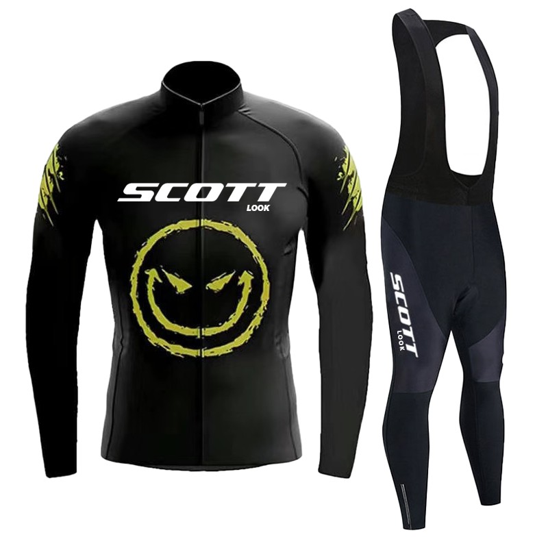 Mountain Biking Uniform - 2025 Autumn Cycling Jersey Bib Pants