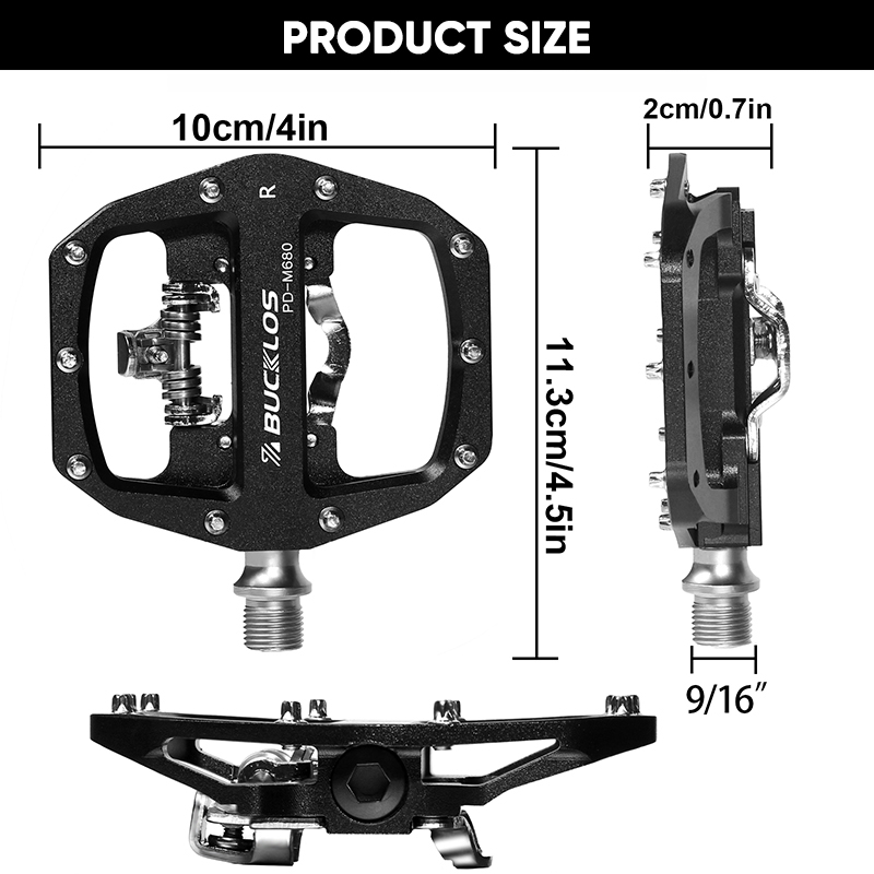 BUCKLOS Mtb Pedals for Bicycle - đánh giá và giá Pedal Platform Flat