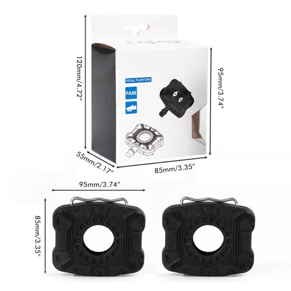 1 Pair Pedal Adapters Clipless - đánh giá và giá Pedal Platform Flat