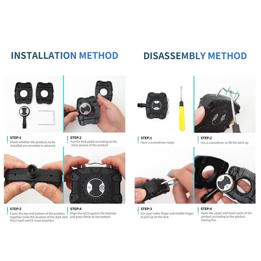 1 Pair Pedal Adapters Clipless - đánh giá và giá Pedal Platform Flat
