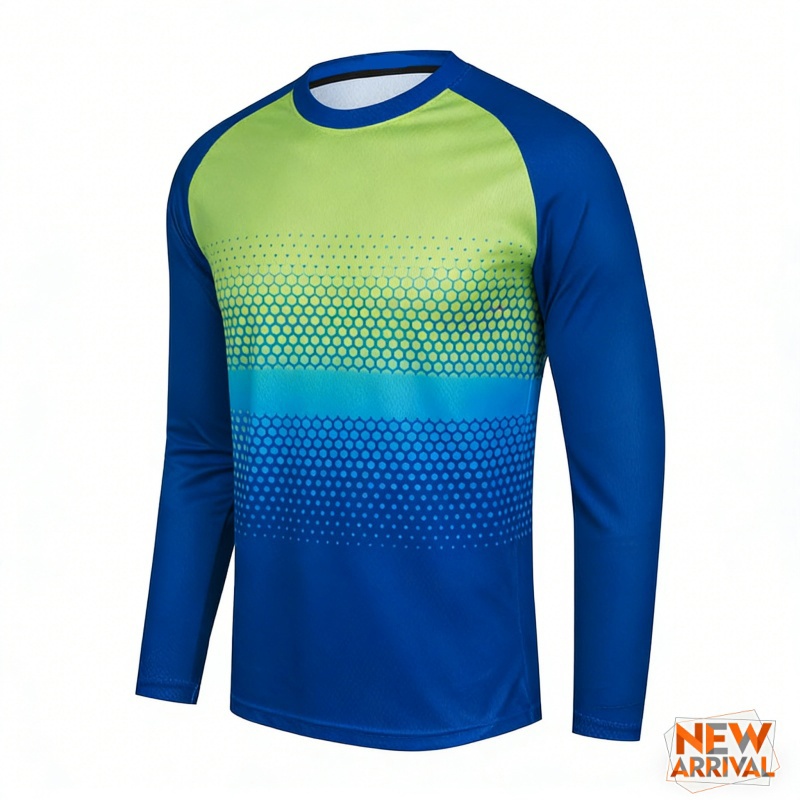3D Printed Colorful Gradient T - đánh giá và giá Mountain Biking Long Sleeve Shirt