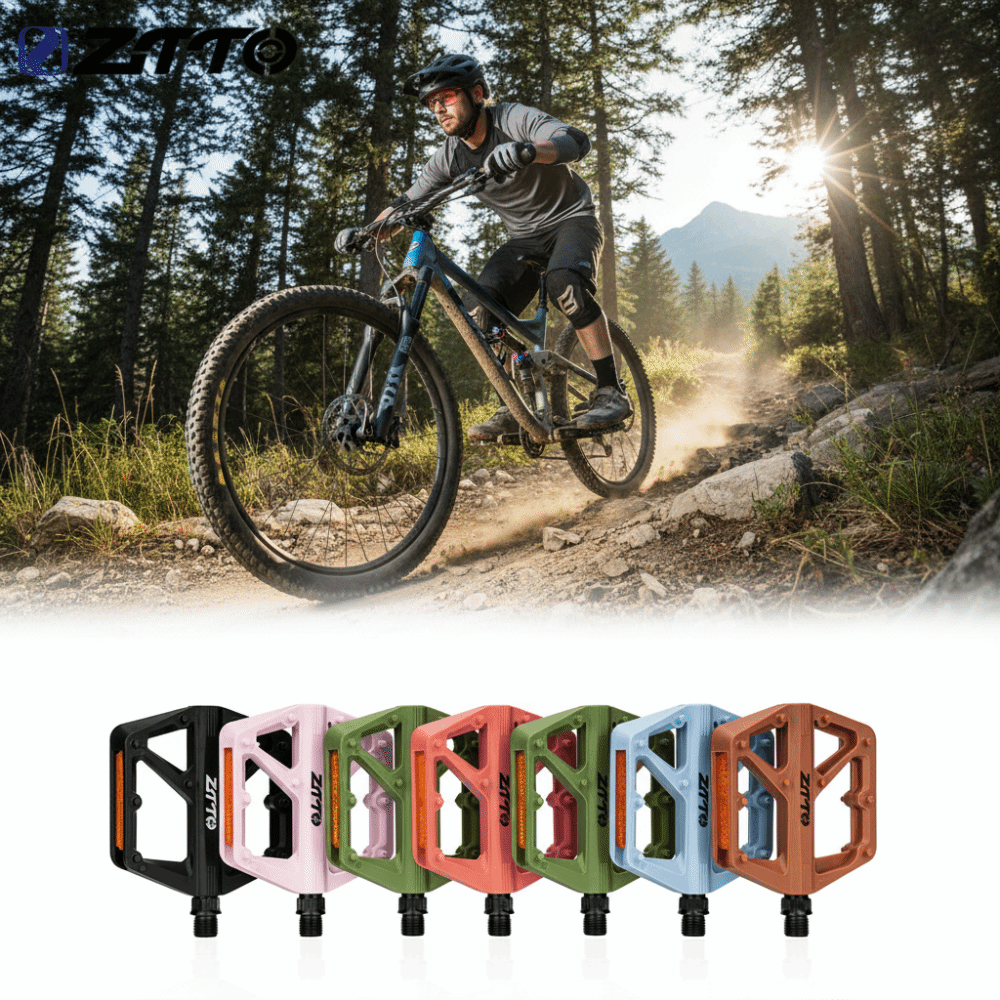 1 Pair ZTTO MTB Flat Bike Peda - đánh giá và giá Pedal Platform Flat