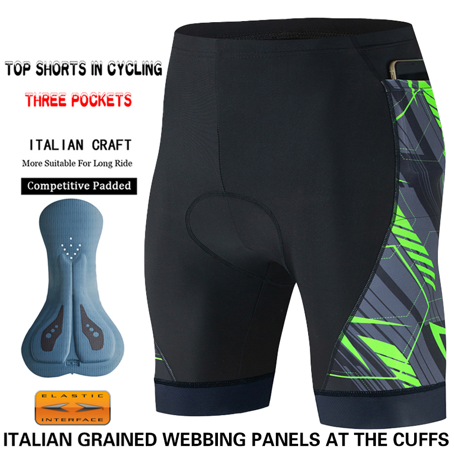 3 Pockets Men's Cycling Shorts - đánh giá và giá Mountain Biking Outfit