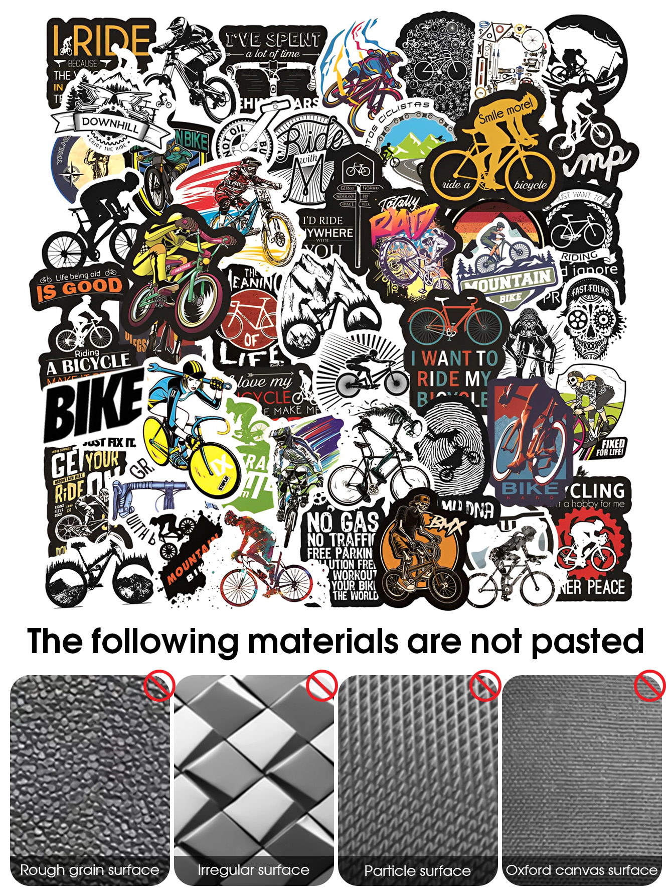 50pcs Mountain Bike Stickers W - đánh giá và giá Mountain Biking Bag