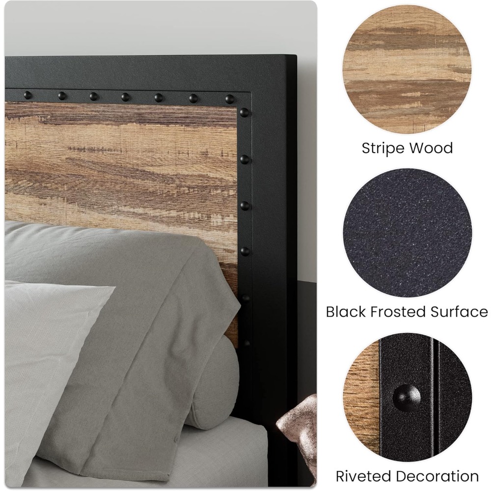 Heavy Metal Bed Frame King Siz - đánh giá và giá Pedal Platform Flat