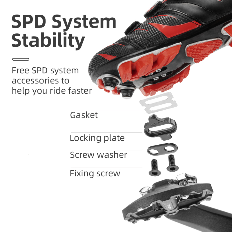 ROCKBROS Bicycle Lock Pedal 2  - đánh giá và giá Pedal Platform Flat