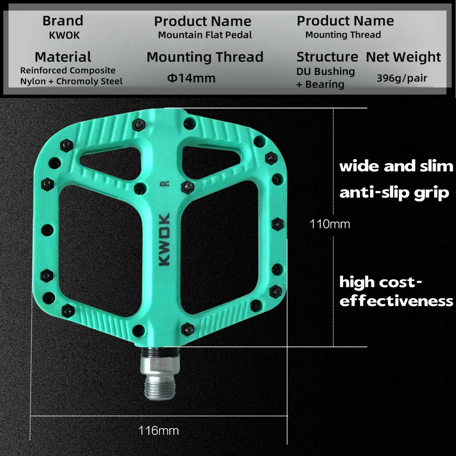 Bicycle Pedals Ultralight Bike - đánh giá và giá Pedal Platform Flat