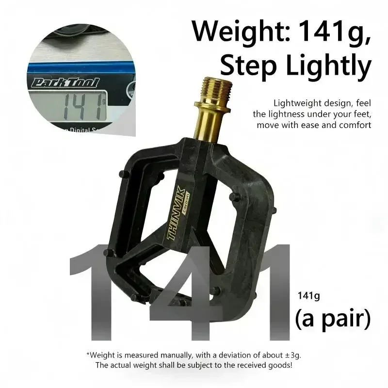 THINVIK Ultralight Carbon Fibe - đánh giá và giá Pedal Platform Flat
