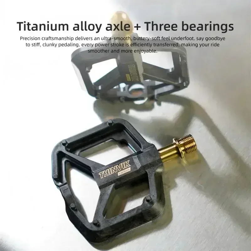 THINVIK Ultralight Carbon Fibe - đánh giá và giá Pedal Platform Flat