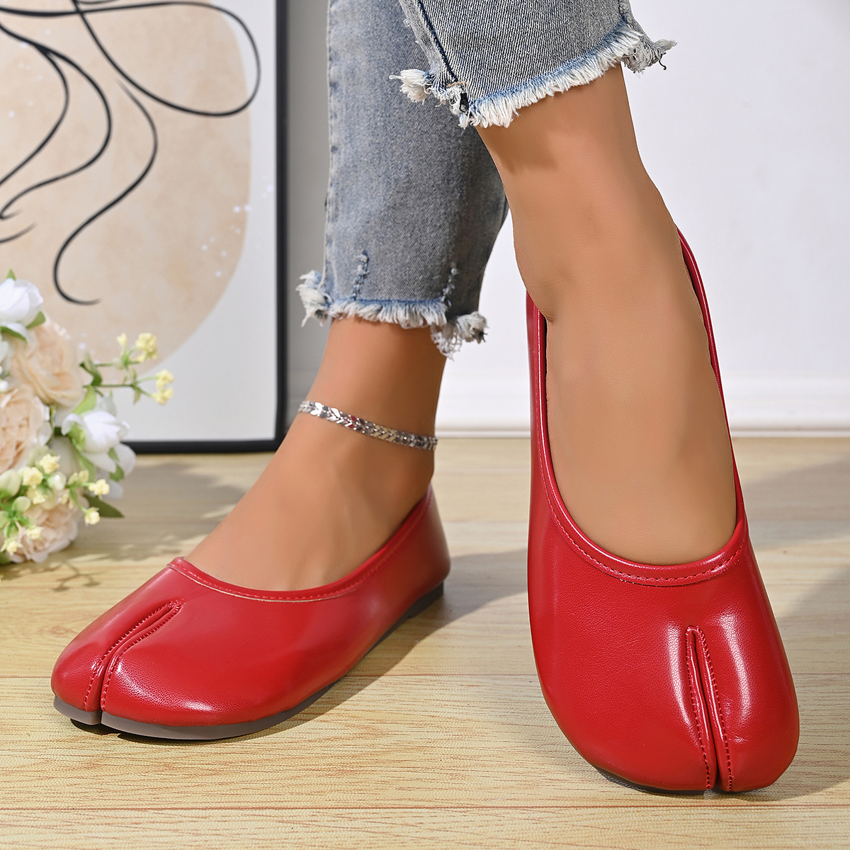 Women's Soft Leather Comfortab - đánh giá và giá Pedal Platform Flat