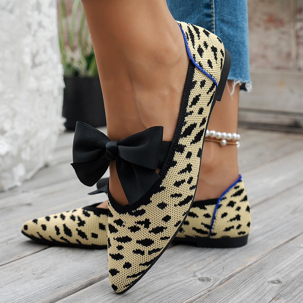 Women's New Pointy Knitted Bre - đánh giá và giá Pedal Platform Flat
