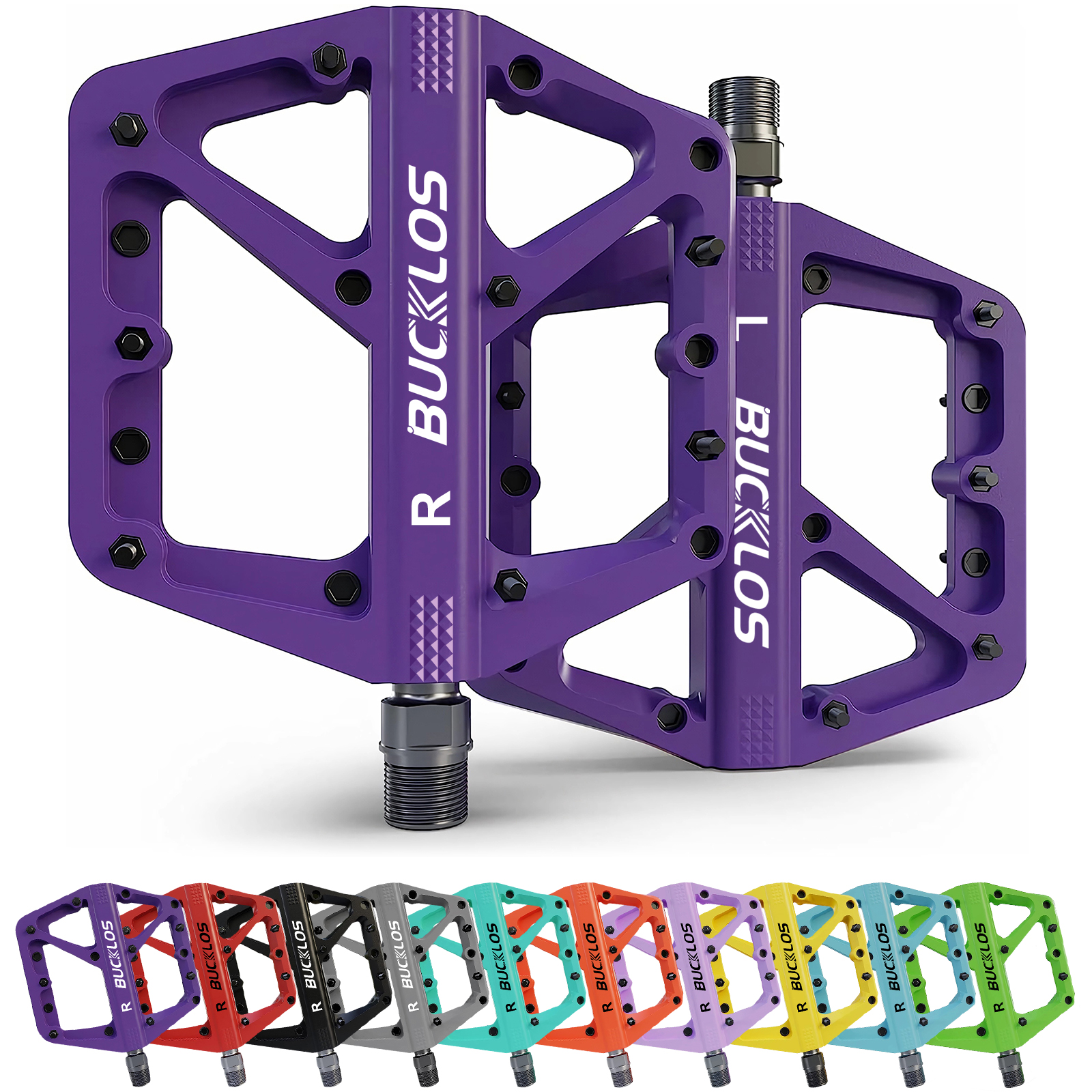 BUCKLOS Pedals DU Bearing Bicy - đánh giá và giá Pedal Platform Flat